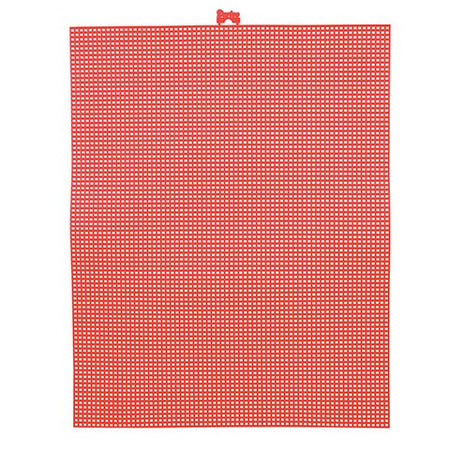 Mesh Colored Plastic Canvas 10.5" x 13.5" - 12/pkg. #7 Red