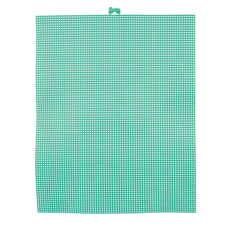 Mesh Colored Plastic Canvas 10.5" x 13.5" - 12/pkg. #7 Kelly Green