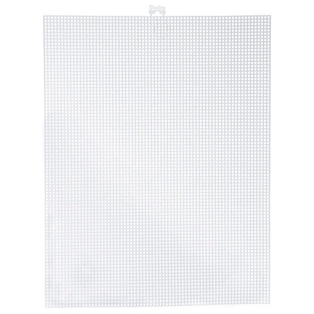 Mesh Colored Plastic Canvas 10.5" x 13.5" - 12/pkg. #7 White