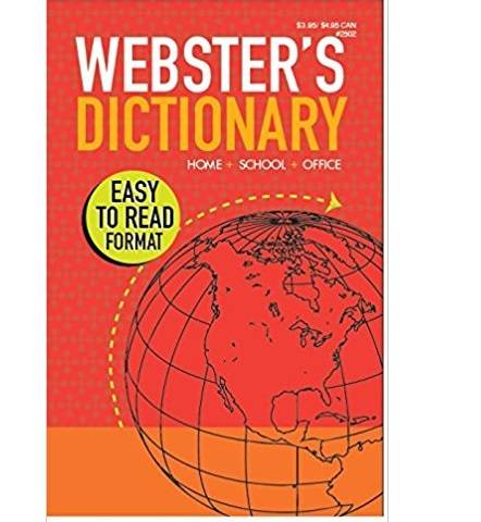 Webster's Dictionary Paperback
