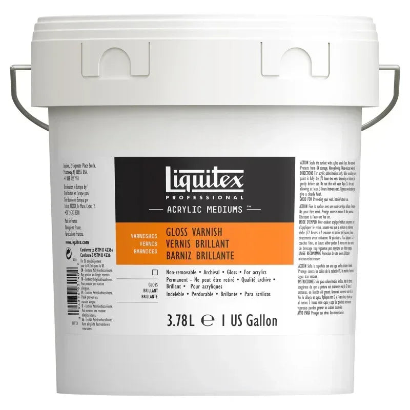 Professional Acrylic Gloss Varnish, Clear, 128 oz (3.78 L)