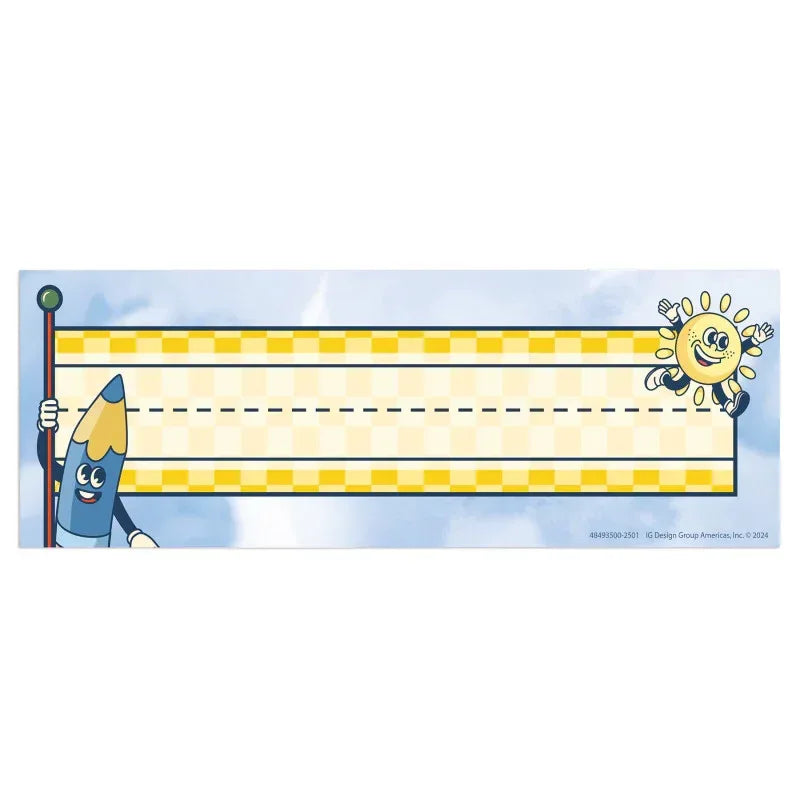 S'Cool Era Tented Name Plate, 9-5/8" x 6-1/2", Pack of 36