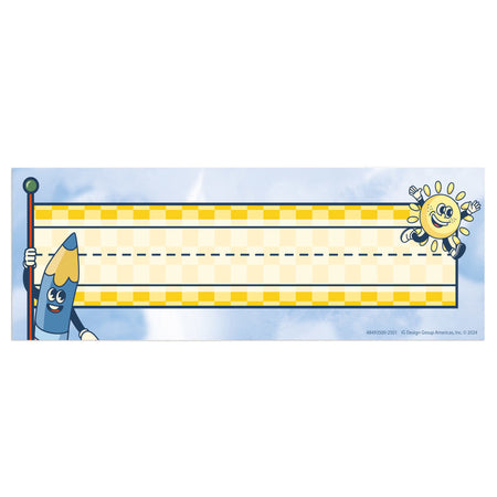 S'Cool Era Tented Name Plate, 9-5/8" x 6-1/2", Pack of 36