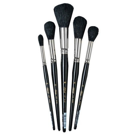 Silver Mops Round Black, 5 Brushes 50897de28a76be5354aecc81be6123178196e0a6