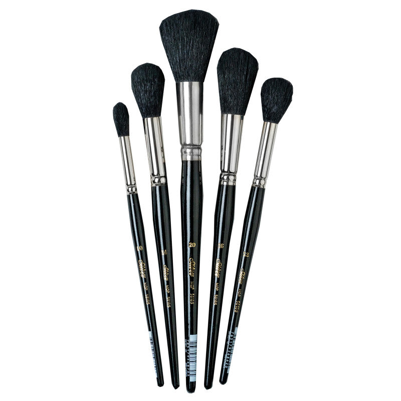 Silver Mops Round Black, 5 Brushes 50897de28a76be5354aecc81be6123178196e0a6