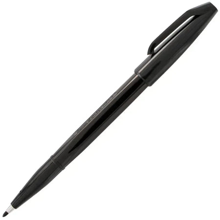 Sign Pen Fiber-Tipped Pen, Black Ink, Pack of 12