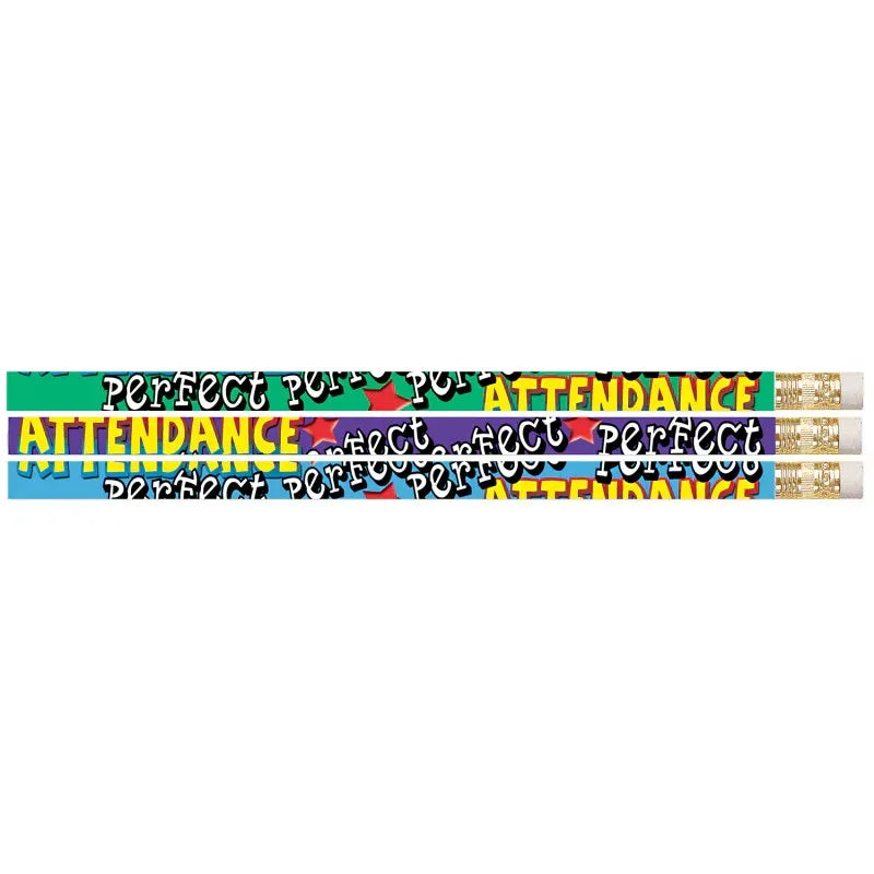 Perfect Attendance Motivational Pencil, Pack of 144