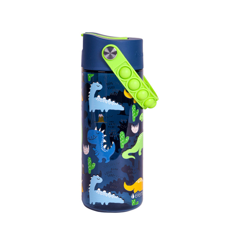 18oz Splash Pop Bottle - Dinosaur Navy