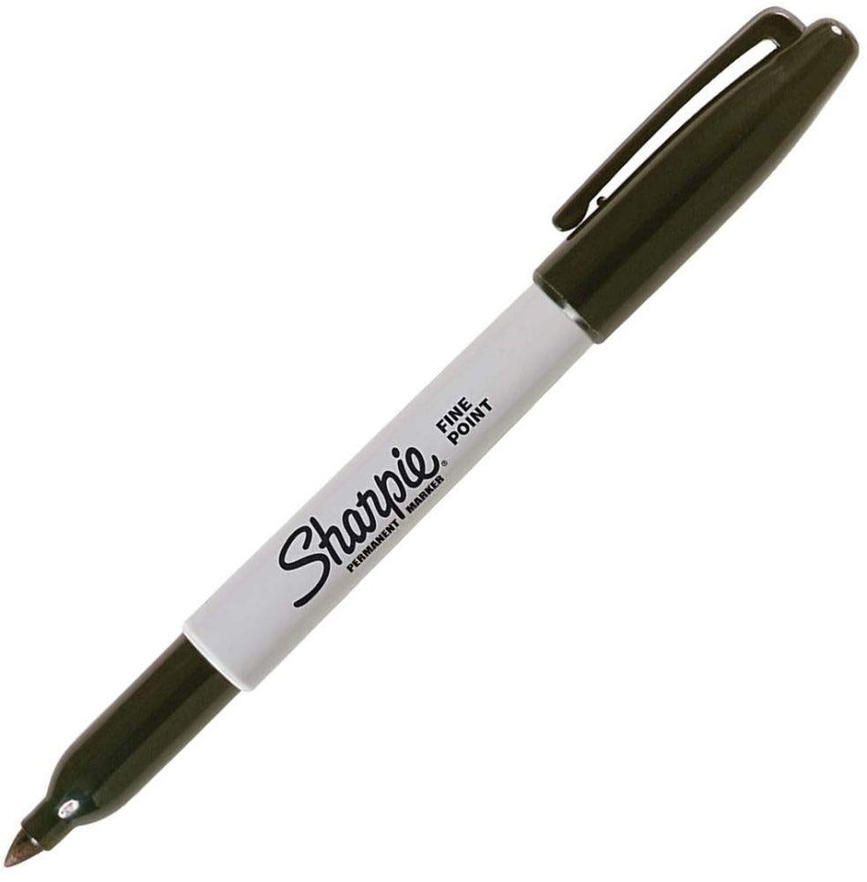 Sharpie Permanent Markers, Fine Point, Black,  30001