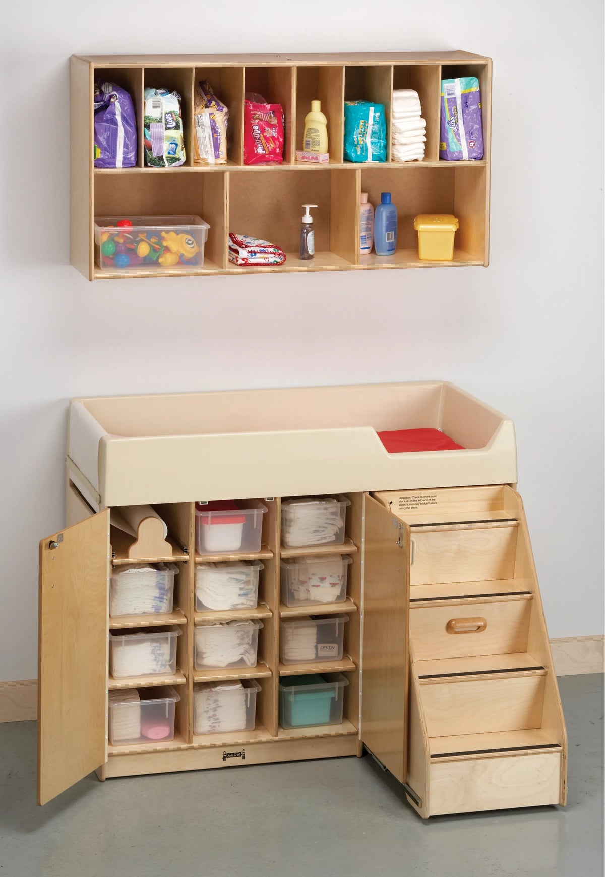 Jonti-Craft® Diaper Changer Combo - Left