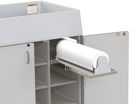 Rainbow Accents® Diaper Changer with Stairs - Left - Gray