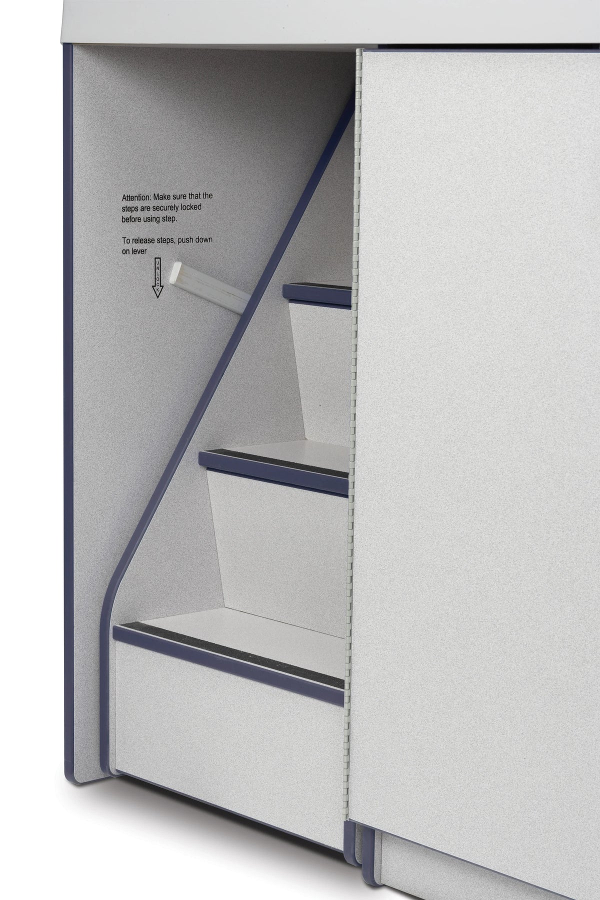 Rainbow Accents® Diaper Changer with Stairs - Left - Navy