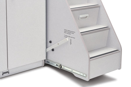 Rainbow Accents® Diaper Changer with Stairs - Right - Gray
