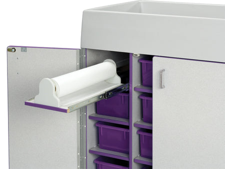 Rainbow Accents® Diaper Changer with Stairs - Right - Purple