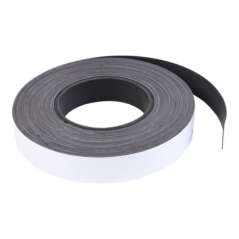 Dry Erase Magnetic Tape Roll, White, 1 Inch x 50 Feet