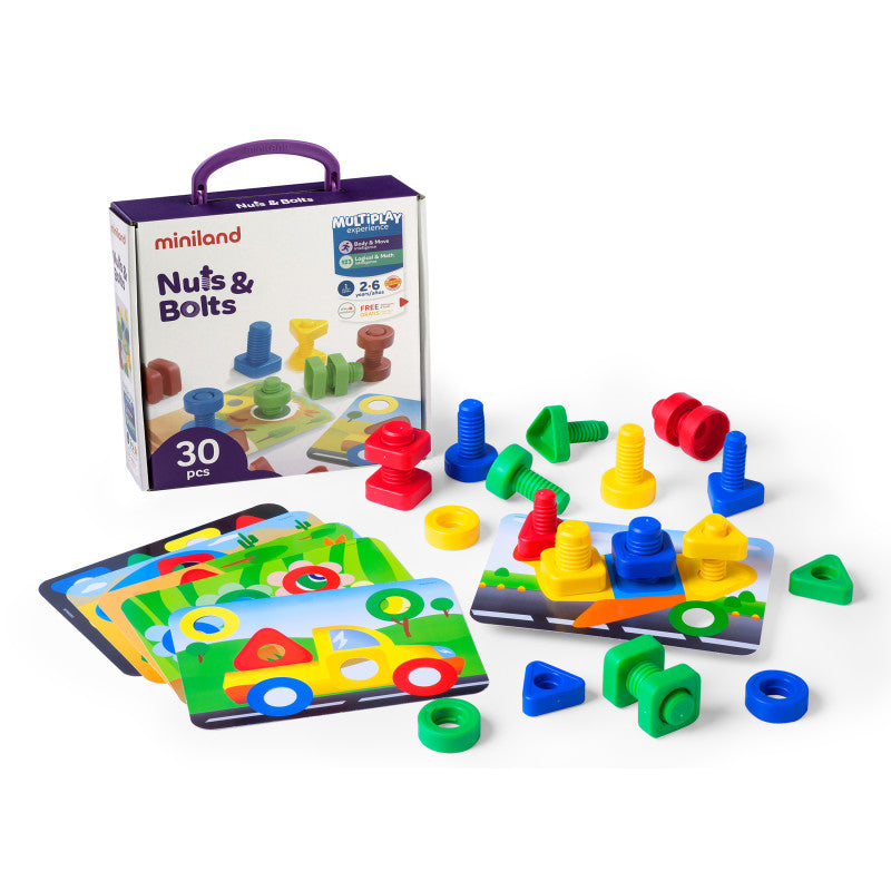 Nuts & Bolts School Activity Set, 24-Piece Set