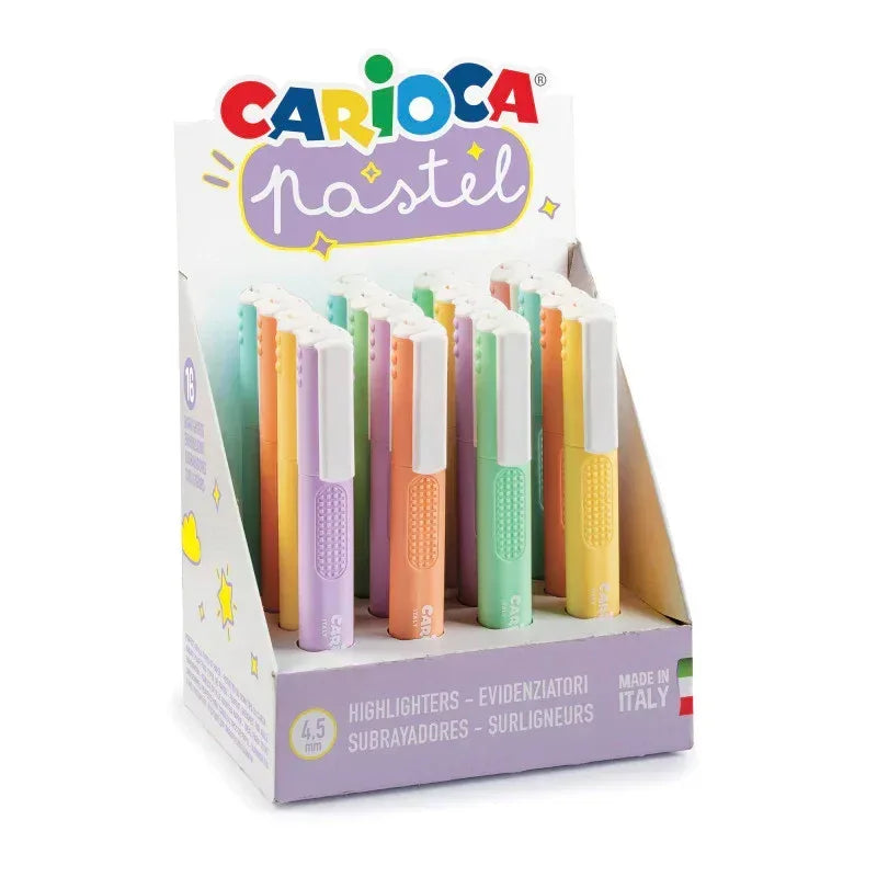 Pastel Washable Highlighters Display - 16 Pieces