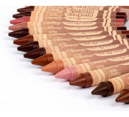 Crayola® Colors Of The World, LARGE Ultra Clean Washable Crayons, 24 Count, (BIN520134)