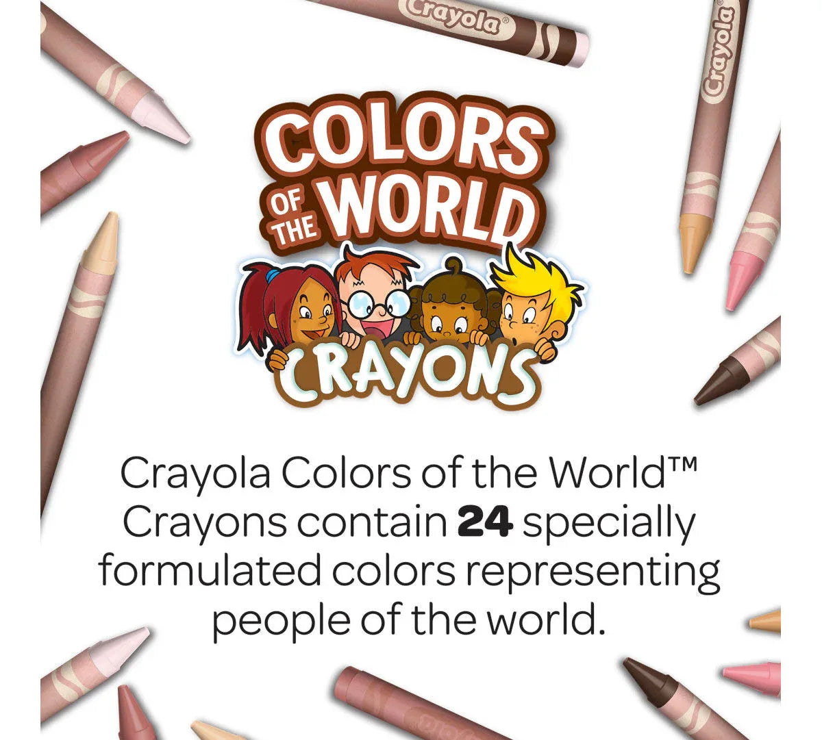 Colors of the World Classpack, Bulk Skin Tone Crayons, 480 Count (BIN523456)