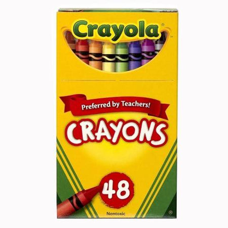 Crayola Classic Color Pack Crayons, (Regular Size) Tuck Box, 48 Colors 52-0048