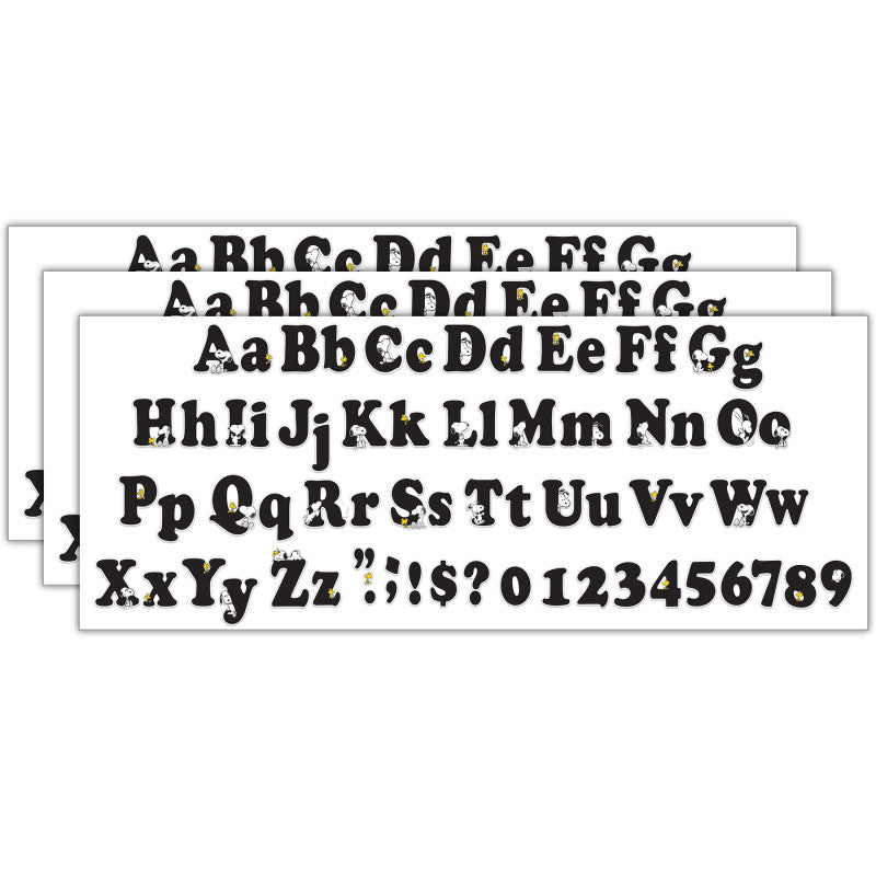 Peanuts&reg; Deco Letters, 210 Per Pack, 3 Packs