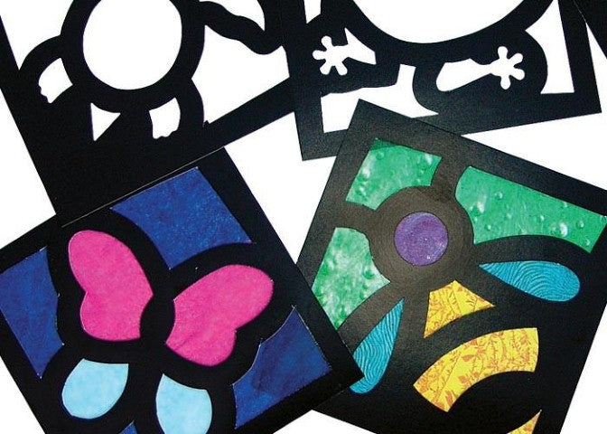 Junior Stained Glass Frames - 24 Frames (Roylco 52074)