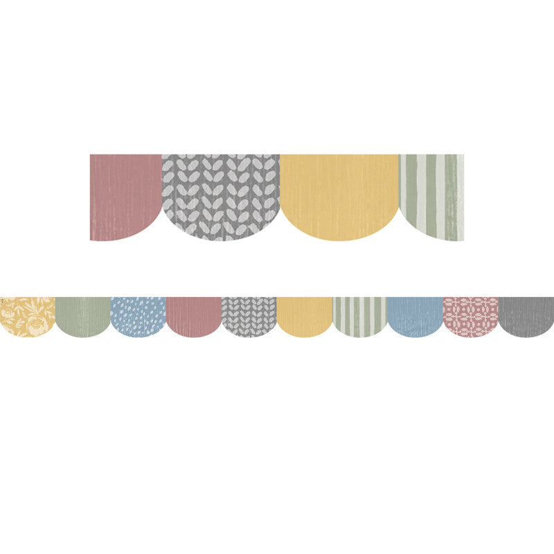 Classroom Cottage Scalloped Die-Cut Border Trim, 35 Feet
