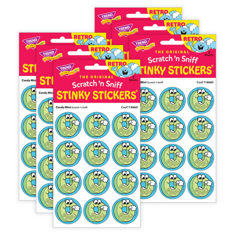 Cool!/ Candy Mint Scent Stickers, 24 Per Pack, 6 Packs