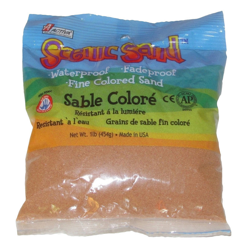 Scenic Sandâ¢ Craft Colored Sand, Cocoa Brown, 1 lb (454 g) Bag