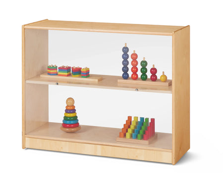 Jonti-Craft® Straight-Shelf Storage - Mobile - See-Thru Back