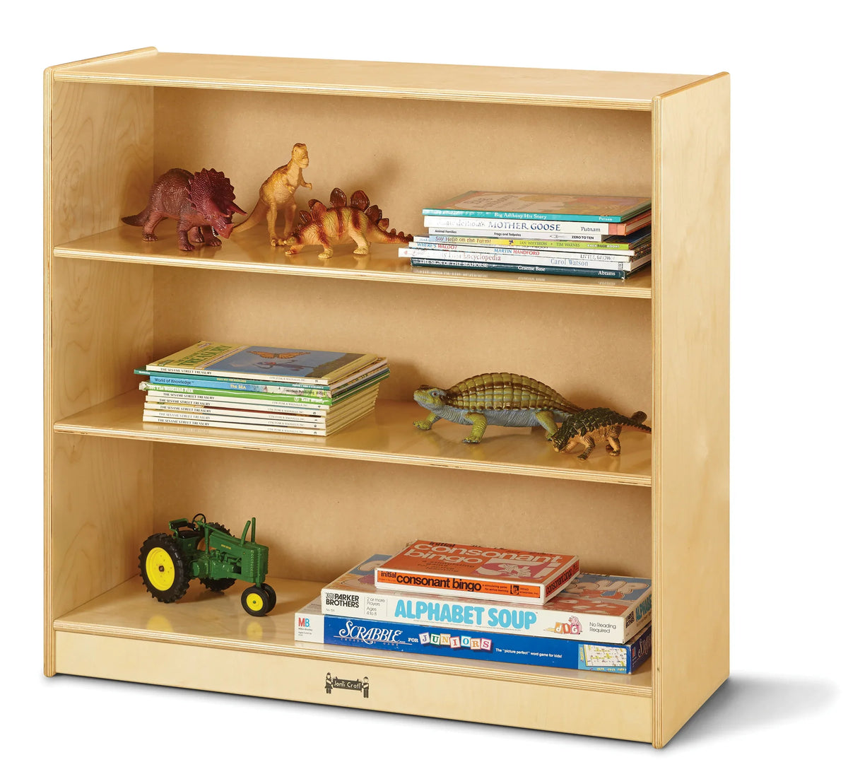 Jonti-Craft® Fixed Straight-Shelf Bookcase - Plywood Back