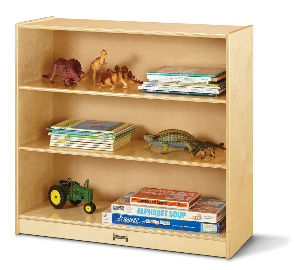 Jonti-Craft® Fixed Straight-Shelf Bookcase - Plywood Back