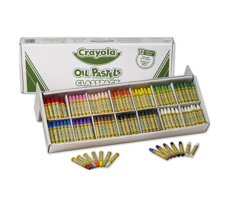 Crayola® Oil Pastels Classpack, 336 Count, 14 colors (BIN52-4629)