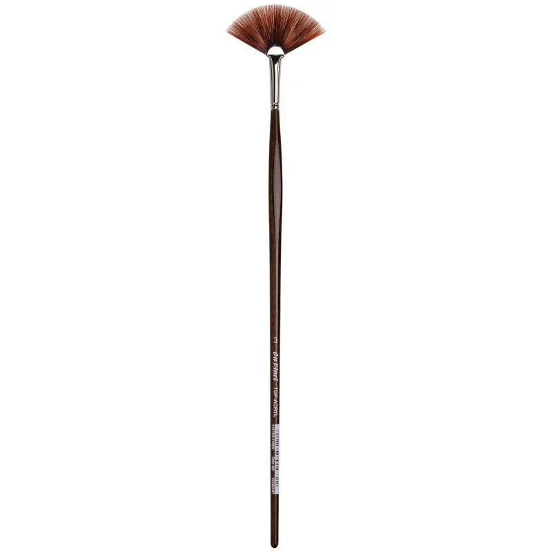 TOP-ACRYL Red-Brown Brush, Synthetic, Acrylic & Oil, Fan, Series 485, Size 3