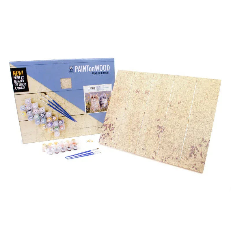 Large Paint On Wood by Number - Kittens