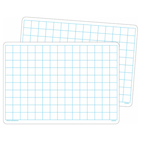 Double-Sided Math Grid Dry Erase Boards, Pack of 10
