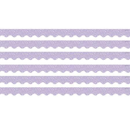 Composition Purple Scalloped Border Trim, 35 Feet Per Pack, 6 Packs