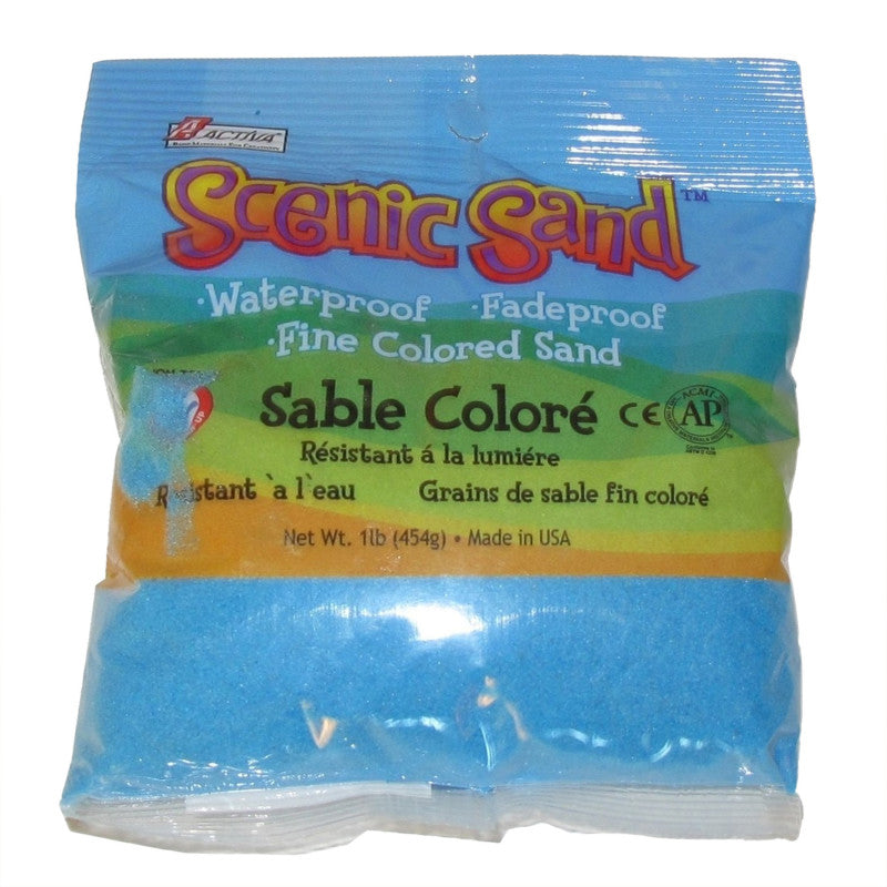 Scenic Sandâ¢ Craft Colored Sand, Light Blue, 1 lb (454 g) Bag