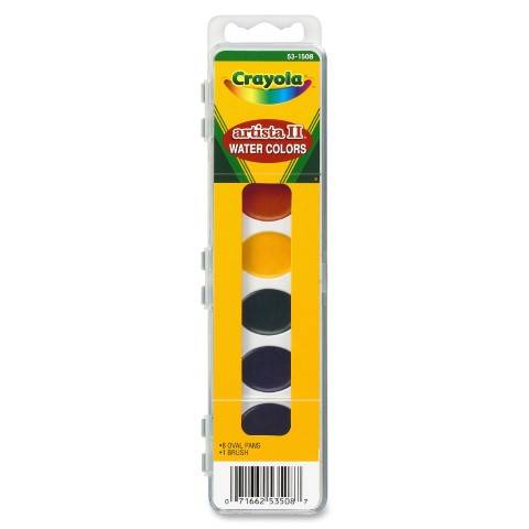 Crayola 53-1508 Artista II - Oval 8 Color Watercolor Set