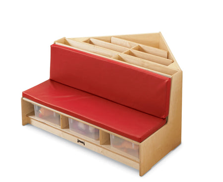 Jonti-Craft® Corner Literacy Nook - Red