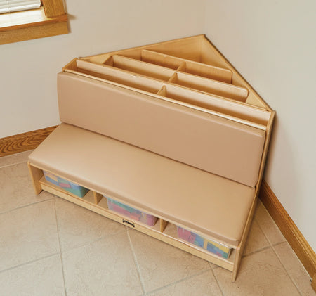 Jonti-Craft® Corner Literacy Nook - Wheat