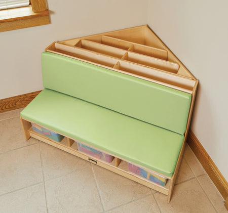 Jonti-Craft® Corner Literacy Nook - Key Lime
