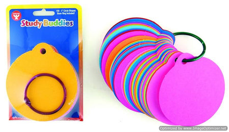 Hygloss Study Buddies Embellishment, Assorted Colors, 3" Round 100-Pack