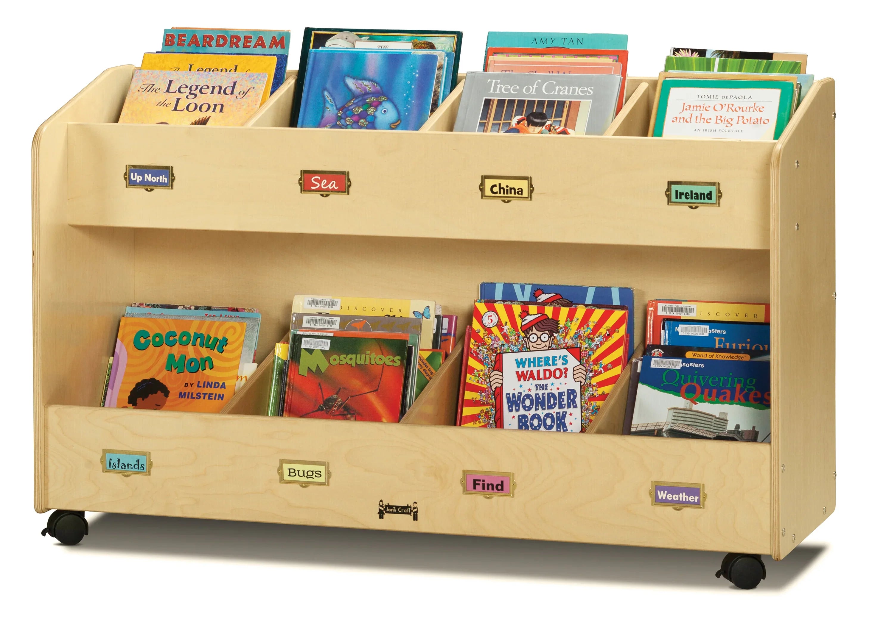 Jonti-Craft® Mobile 8-Section Book Organizer