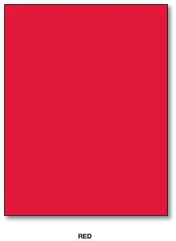 Bright Colors Cardstock Paper,Tagboard 65lb. 8.5 X 11 Inches - 250 Sheets Bright Red