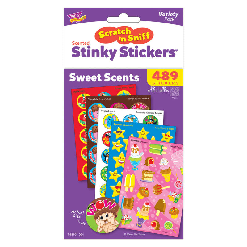 Sweet Scents Stinky StickersÂ® Variety Pack, 480 ct