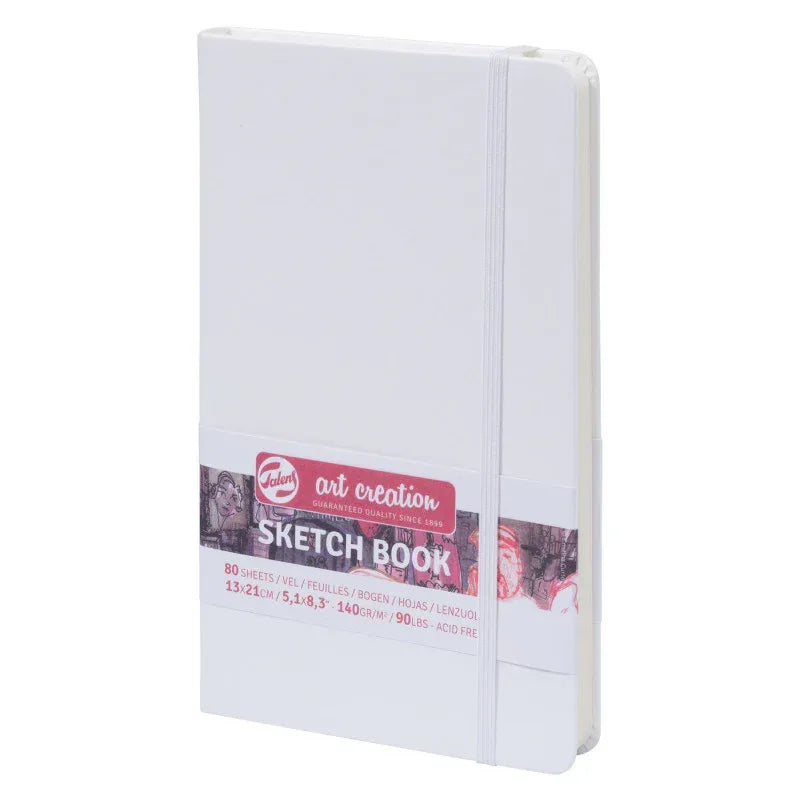 Sketchbook, 80 Sheets, 90lbs, White Cover, 5.1" x 8.3"