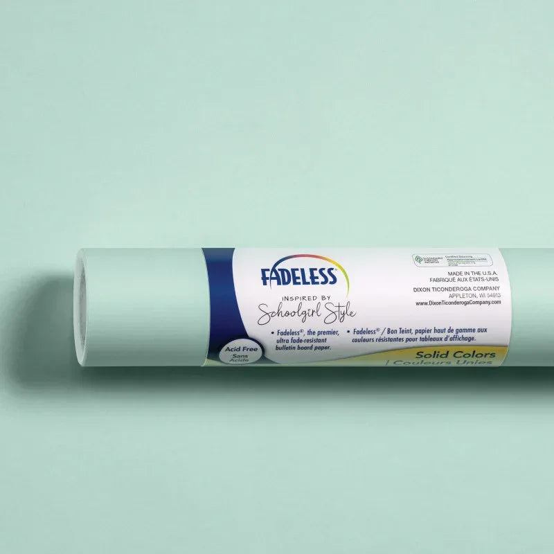 Schoolgirl Style Bulletin Board Paper, 48" x 50', Mint to Be