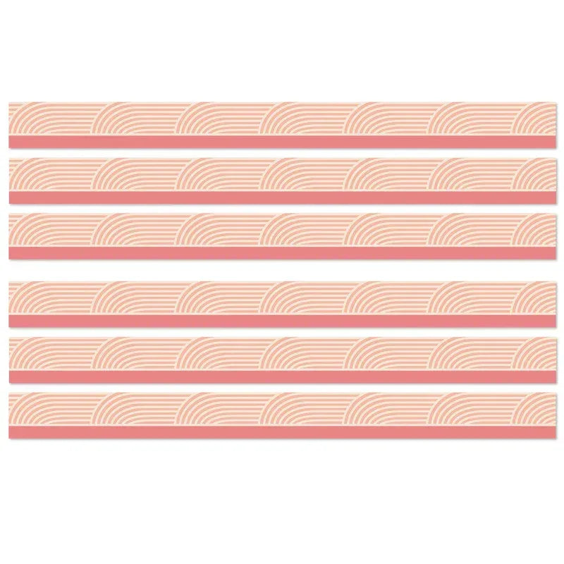 True to You Coral Wave Straight Bulletin Board Borders, 36 Feet Per Pack, 6 Packs