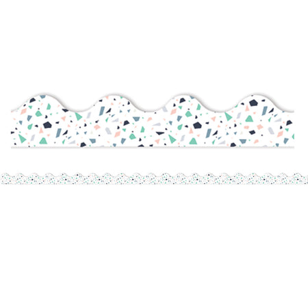 Simply Sassy White Terrazzo Deco Trim&reg;, 37 Feet